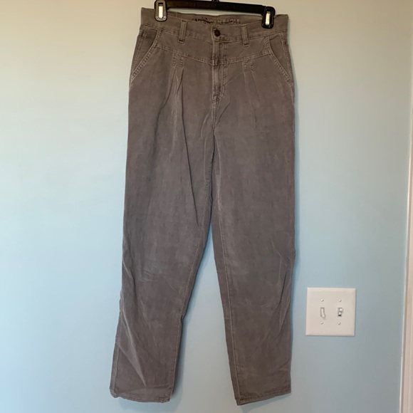 American Eagle Outfitters Pants - grey corduroy american eagle pants